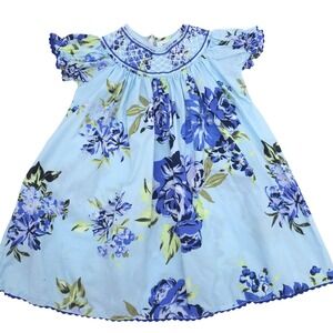 Lil Cactus Floral Smocked Dress Toddler Girl Size 2T
